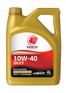 Моторное масло Idemitsu Semi-Synthetic 10W-40 SN/CF, 4л