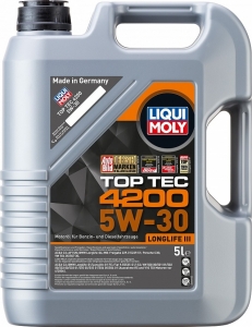 Моторное масло LIQUI MOLY Top Tec 4200 5W-30 специально для Volkswagen Audi Group, 5л