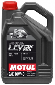 Моторное масло Motul POWER LCV TURBO DIESEL 10W-40, 5л