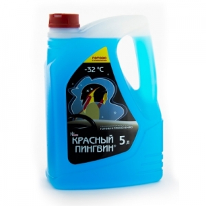XADO Жидкость для омывания стекол (-32) Красный пингвин, 5л