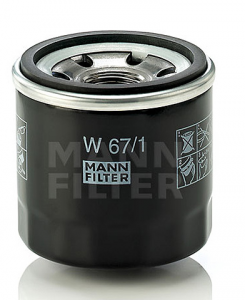 Фильтр масляный MANN W67/1 HYUNDAI/KIA/MAZDA/MITSUBISHI/NISSAN