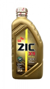 Моторное масло ZIC X9 FE 5W-30 SP A5/B5, 1л