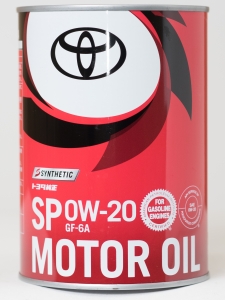 Моторное масло TOYOTA Motor Oil SP 0W-20 GF-6A, 1л
