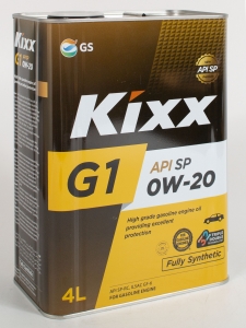 Моторное масло KIXX G1 0W-20 SP, 4л