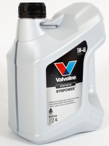 Моторное масло Valvoline SYNPOWER 5W-40, 4л