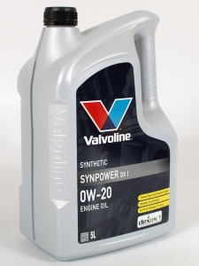 Моторное масло Valvoline SYNPOWER DX1 0W-20, 5л