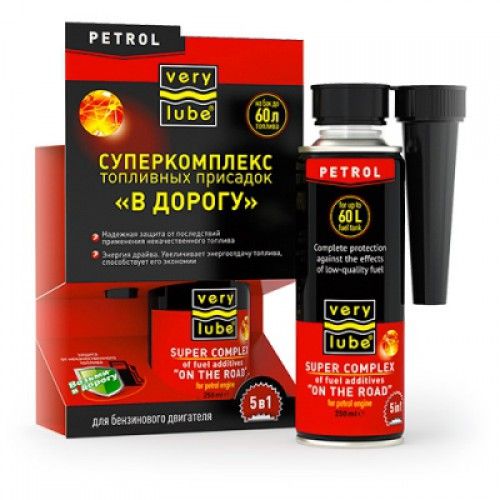VERYLUBE Многофункциональная присадка «В ДОРОГУ» 5 в 1 (бензин) (250мл)
