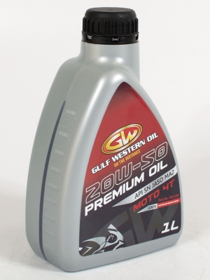 Моторное масло GULF WESTERN MOTO 4T 20W-50, 1л