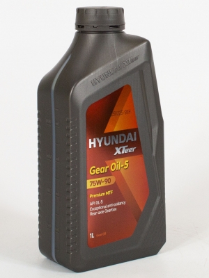 Трансмиссионное масло Hyundai XTEER GEAR OIL 75W-90 GL-5, 1л